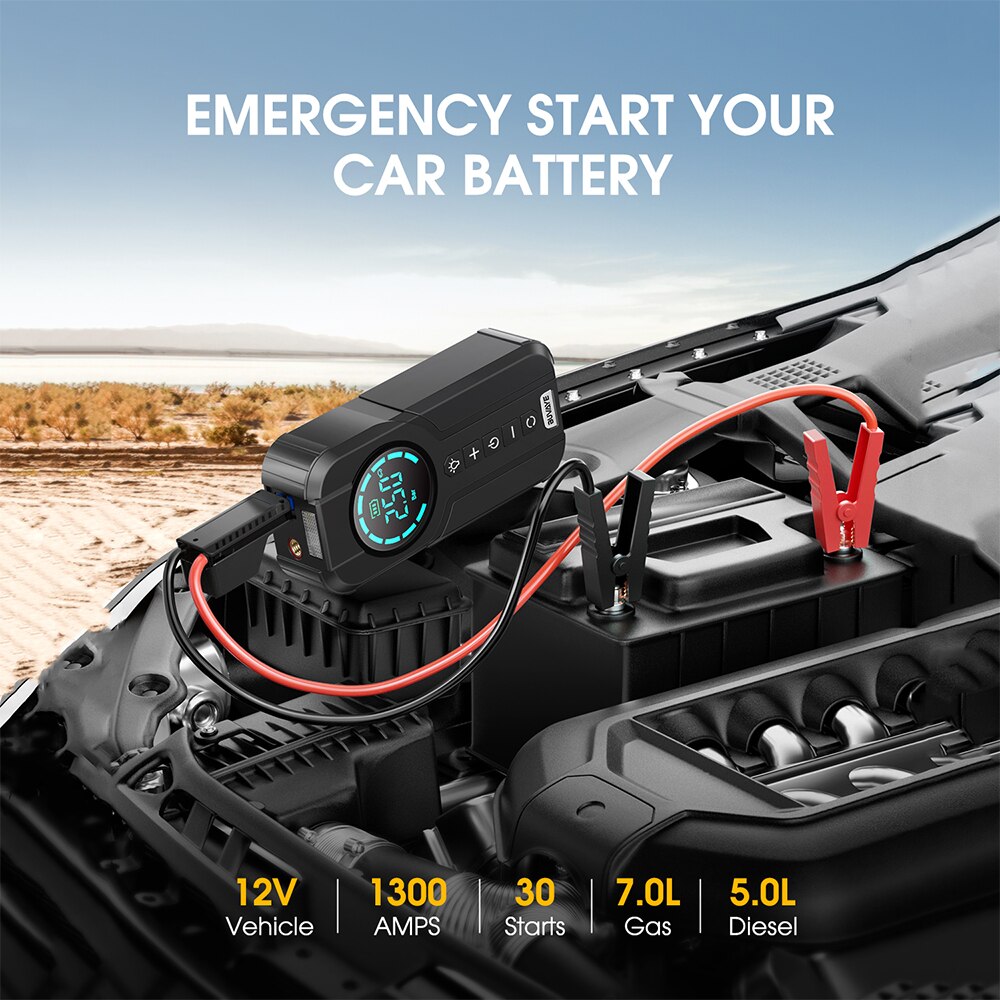 Multifunction Car Jump Starter 4 in 1